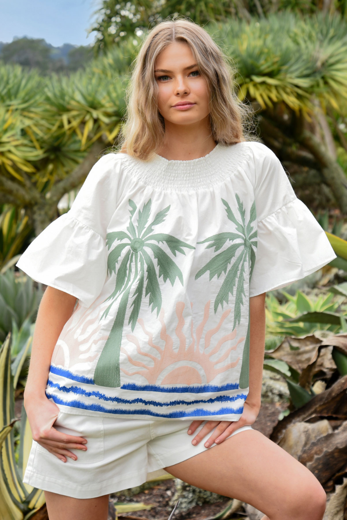 Coop Sun Kissed Dreams Top White Pre-Order