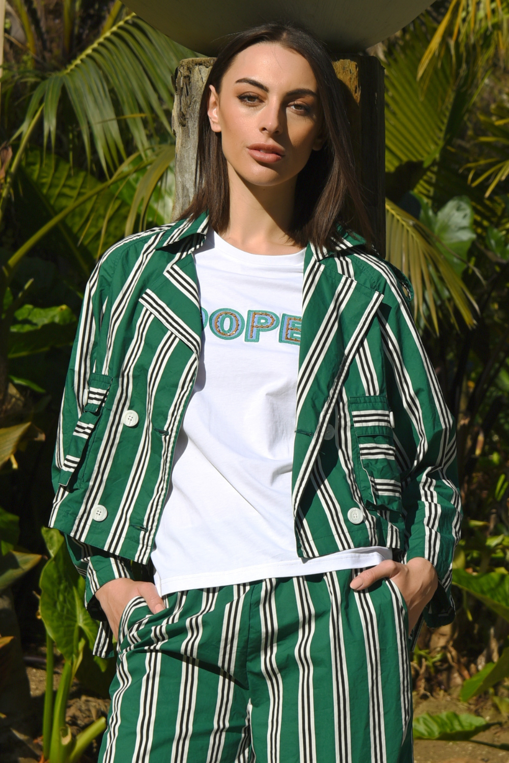 Cooper Super Stylin' Jacket Green Stripe Pre-Order