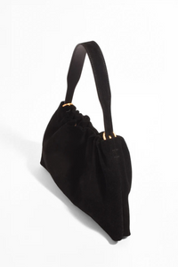 Adorne Tabatha Suede Bag Black
