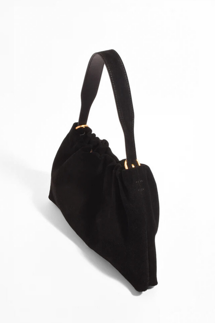Adorne Tabatha Suede Bag Black