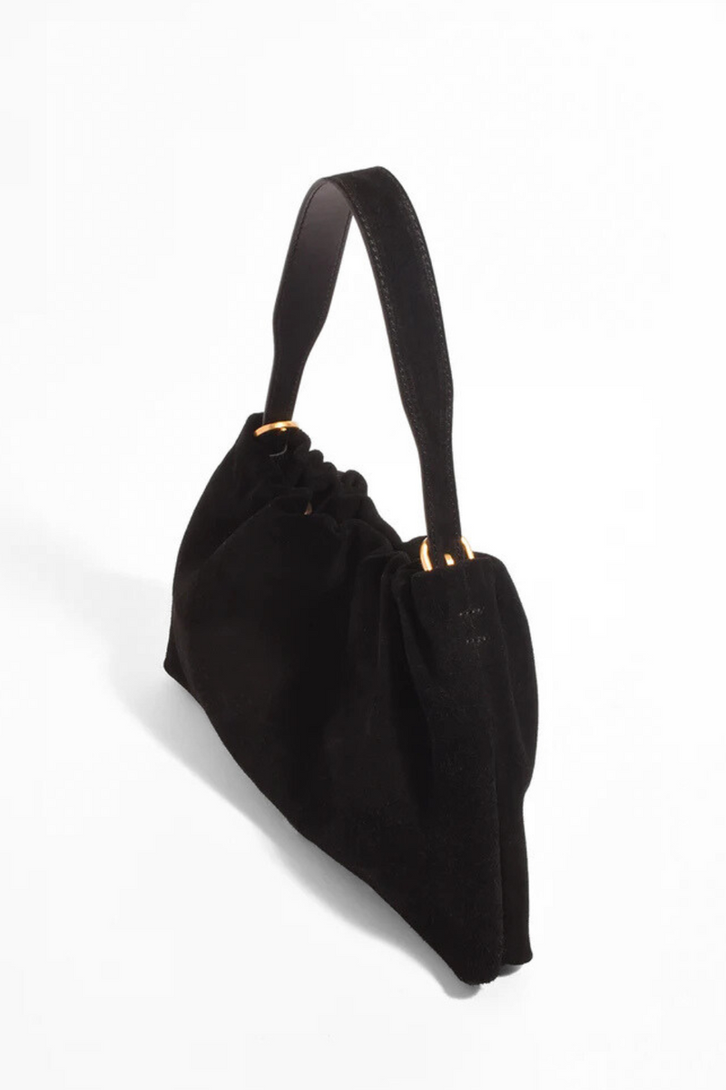 Adorne Tabatha Suede Bag Black