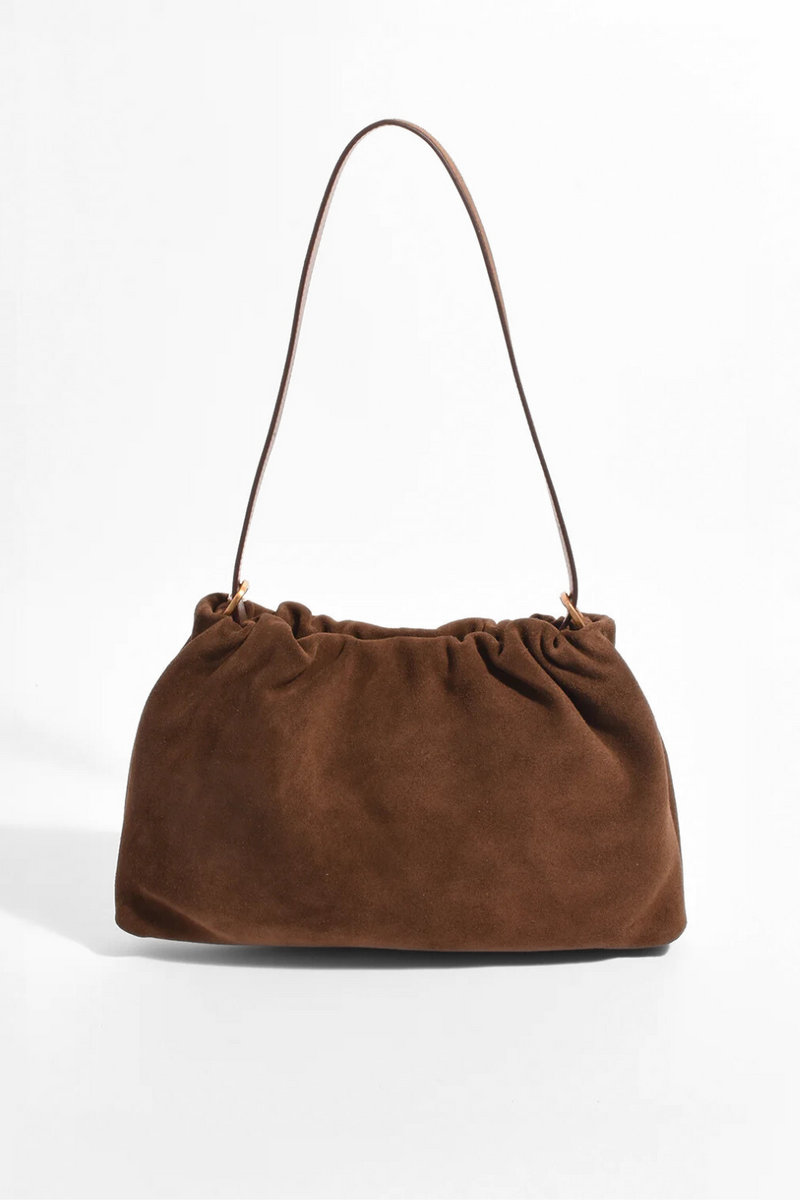 Adorne Tabatha Suede Bag Chocolate