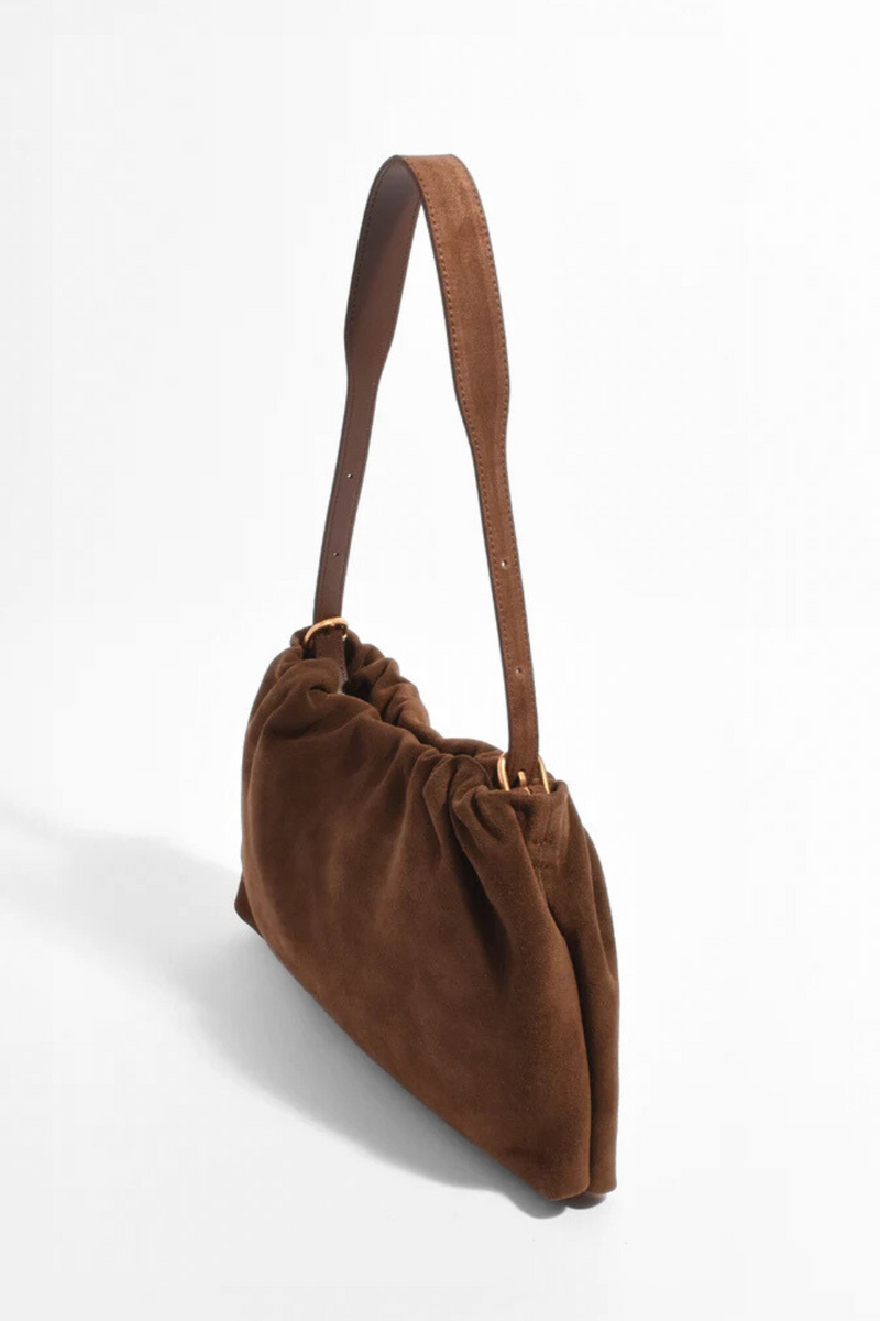 Adorne Tabatha Suede Bag Chocolate