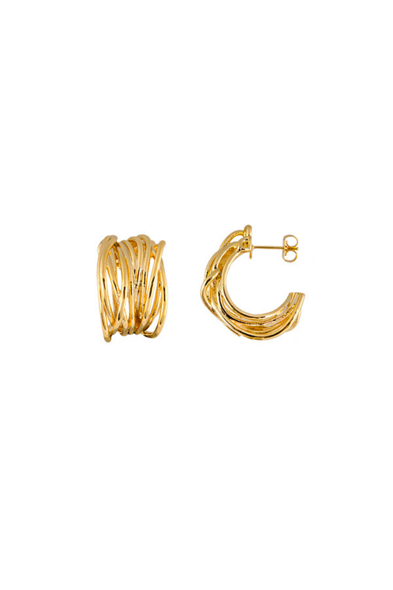 Zahar Tace Earrings Gold