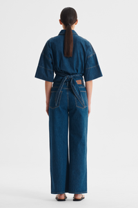 Morrison Tatum Denim Wrap Shirt Blue