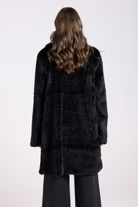 Two T's Teddy Coat Black