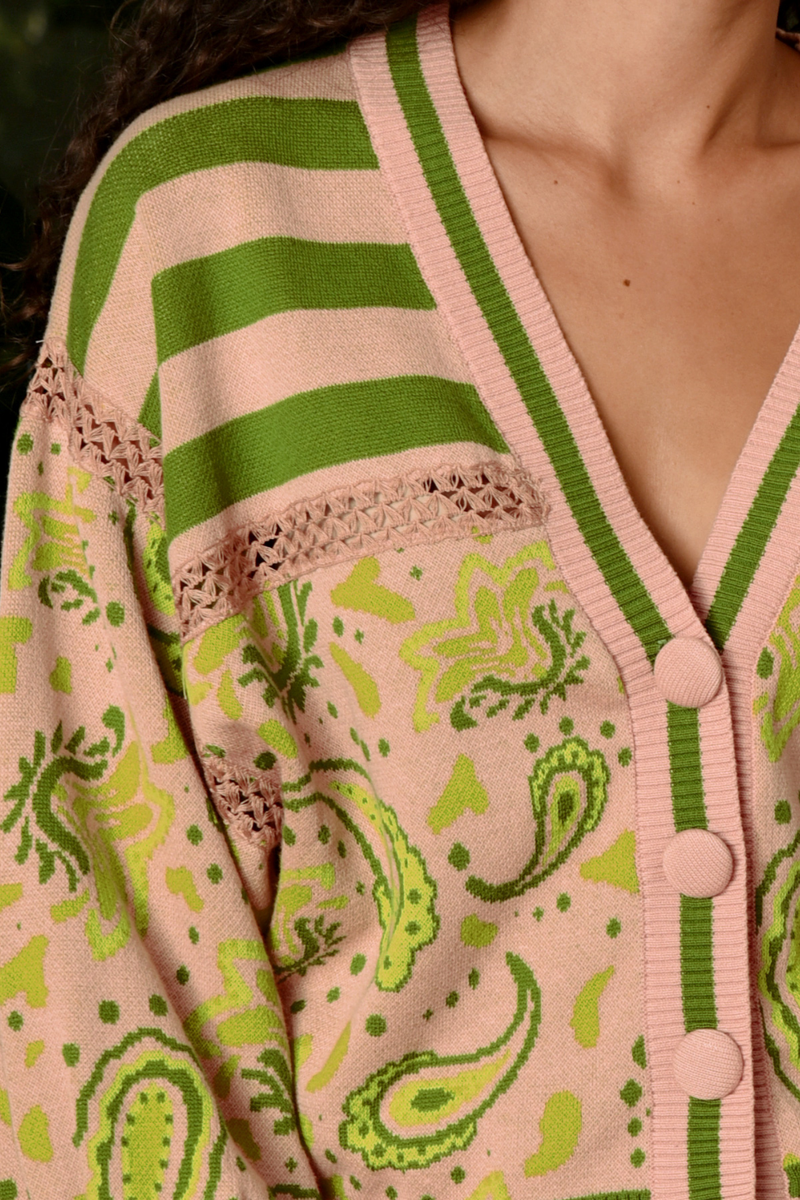 Cooper The Main Event Cardigan Blush Green Pre-Order