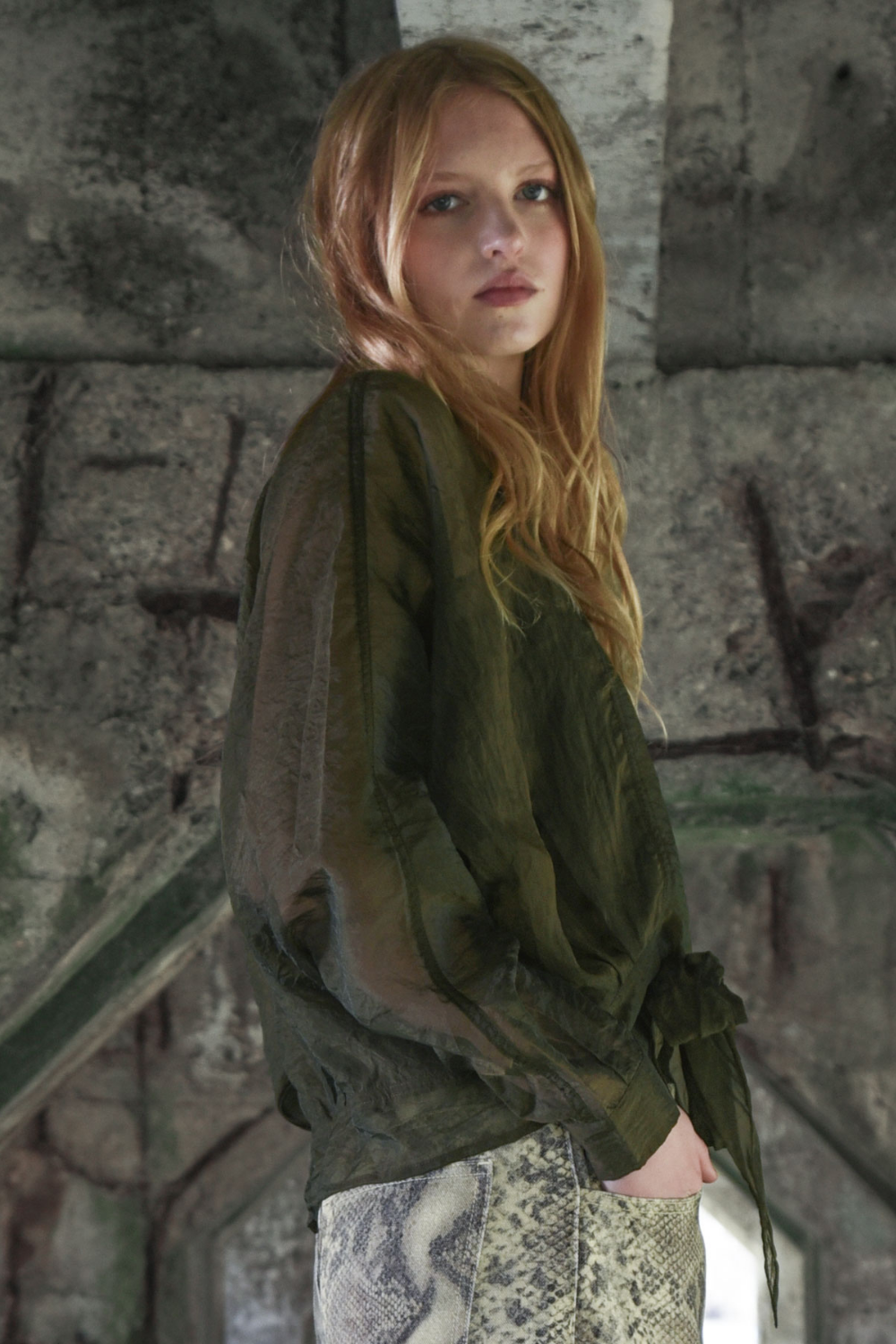 Coop Tied & Tested Blouse Khaki