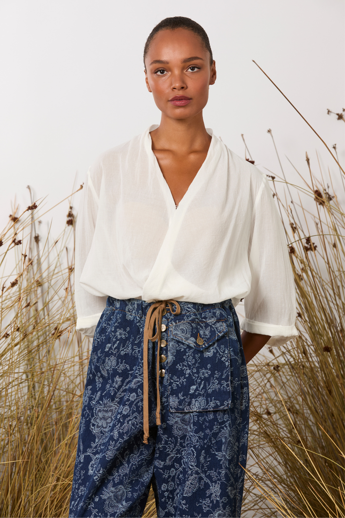 M.A.Dainty Toggle Shirt Milk