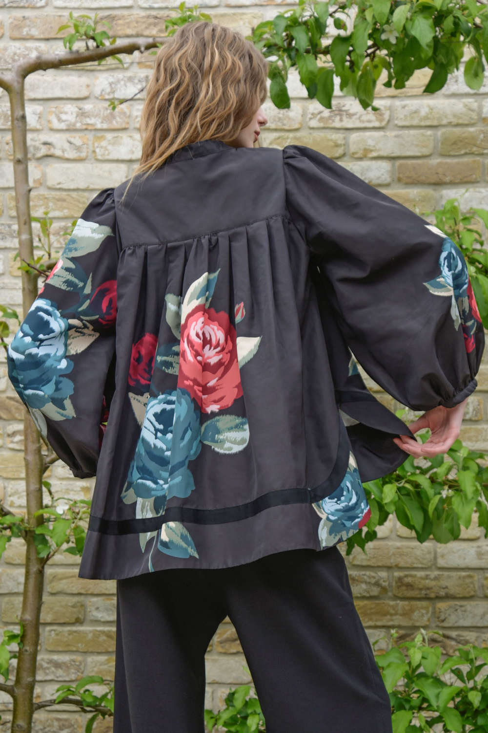Trelise Cooper Corporate Romance Top Black Floral Pre-Order