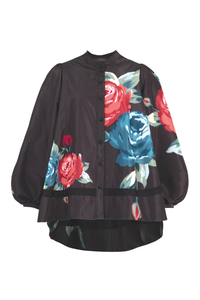 Trelise Cooper Corporate Romance Top Black Floral Pre-Order