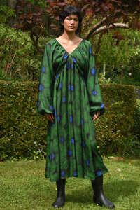 Cooper Pretty In Puff Dress Green Floral