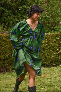 Cooper Pretty In Puff Dress Green Floral
