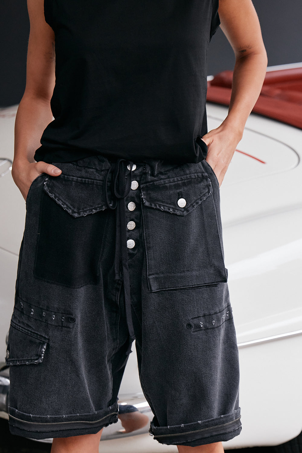 M.A.Dainty Trucker Pant Black