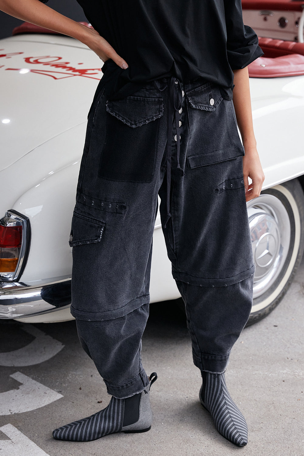 M.A.Dainty Trucker Pant Black