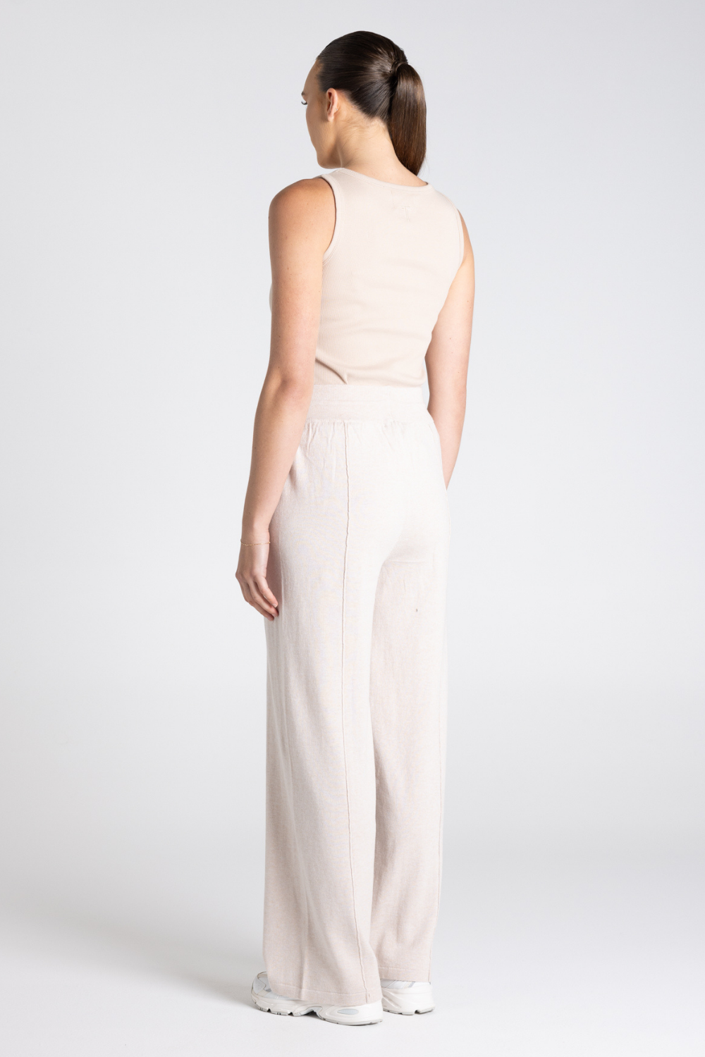 Two T's Jersey Knit Pants Oat