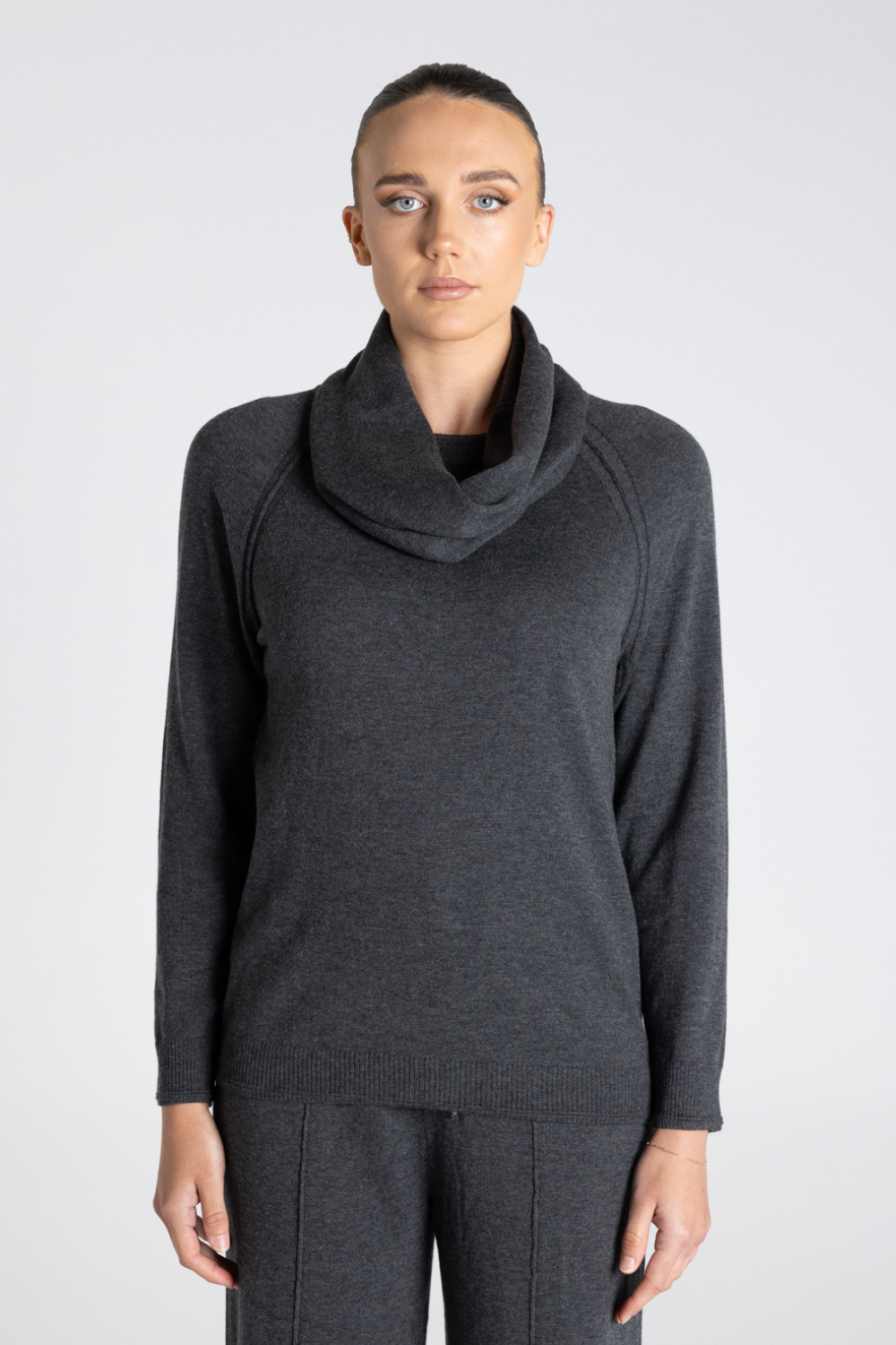 Two T's Merino Cotton Snood Steel
