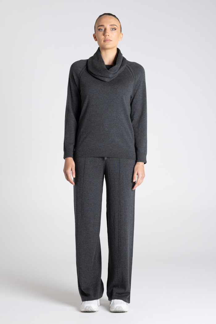 Two T's Merino Cotton Snood Steel