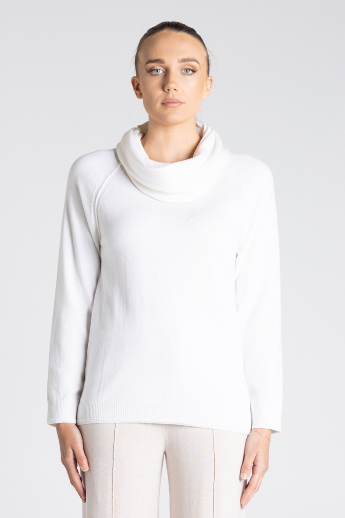 Two T's Merino Cotton Snood Ivory