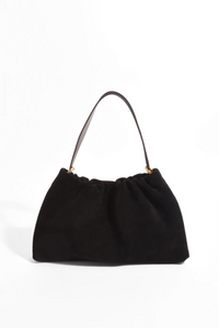 Adorne Tabatha Suede Bag Black