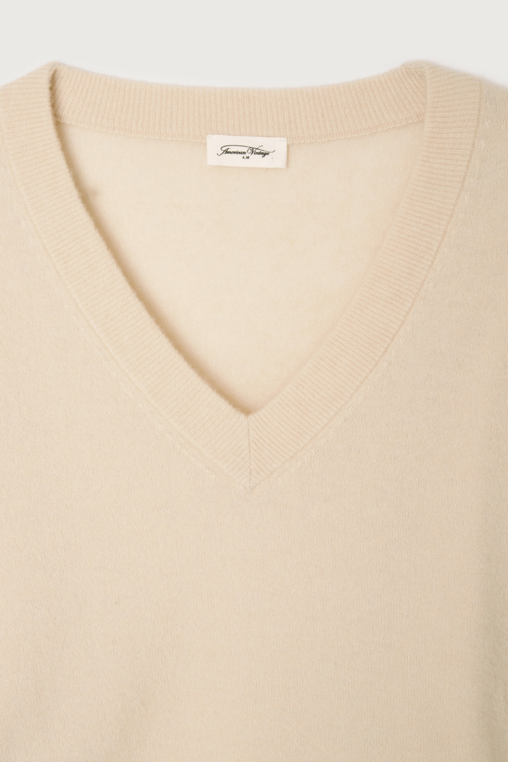 American Vintage V-Neck Pullover Natural