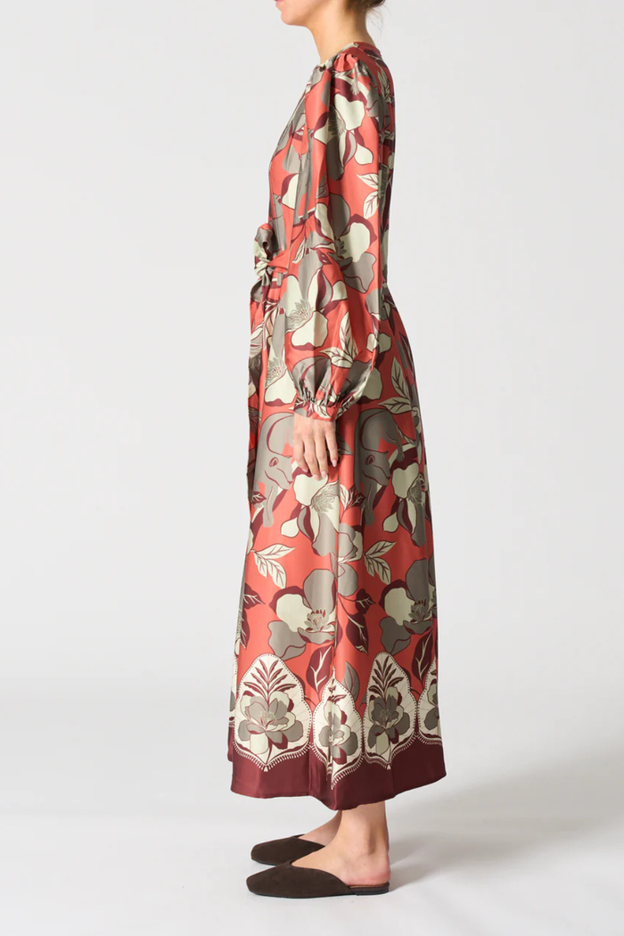 Walnut Paris Dress Jaguar Jungle Orange