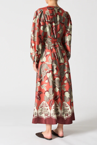 Walnut Paris Dress Jaguar Jungle Orange