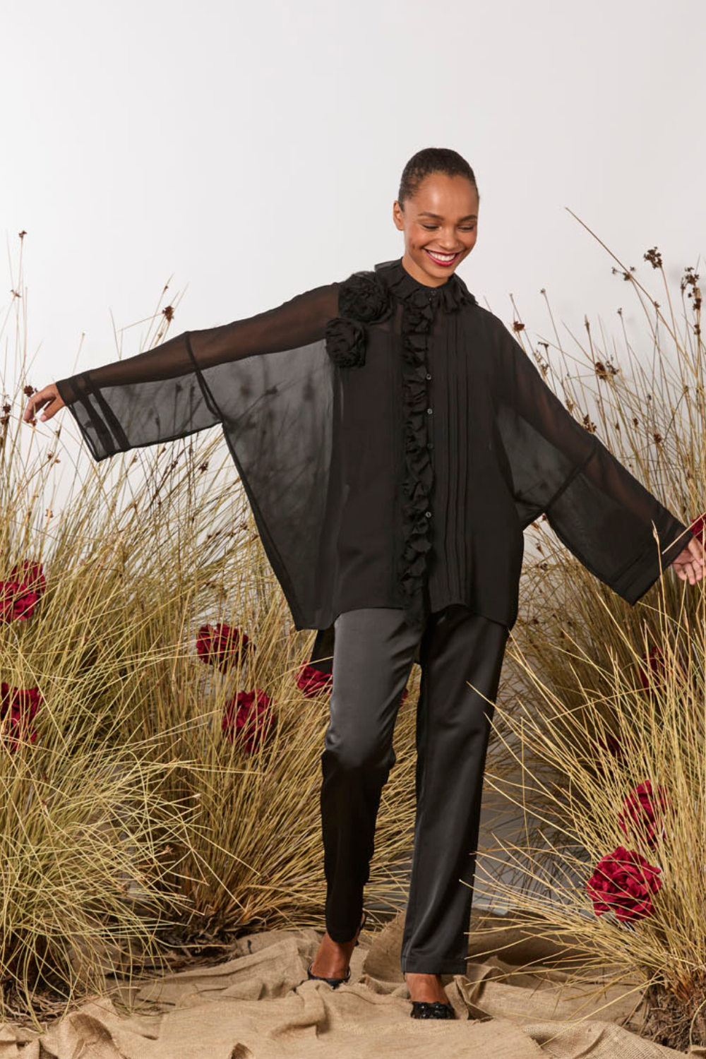 M.A.Dainty Whisper Top Black