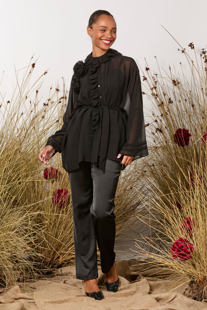 M.A.Dainty Whisper Top Black