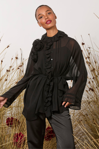 M.A.Dainty Whisper Top Black