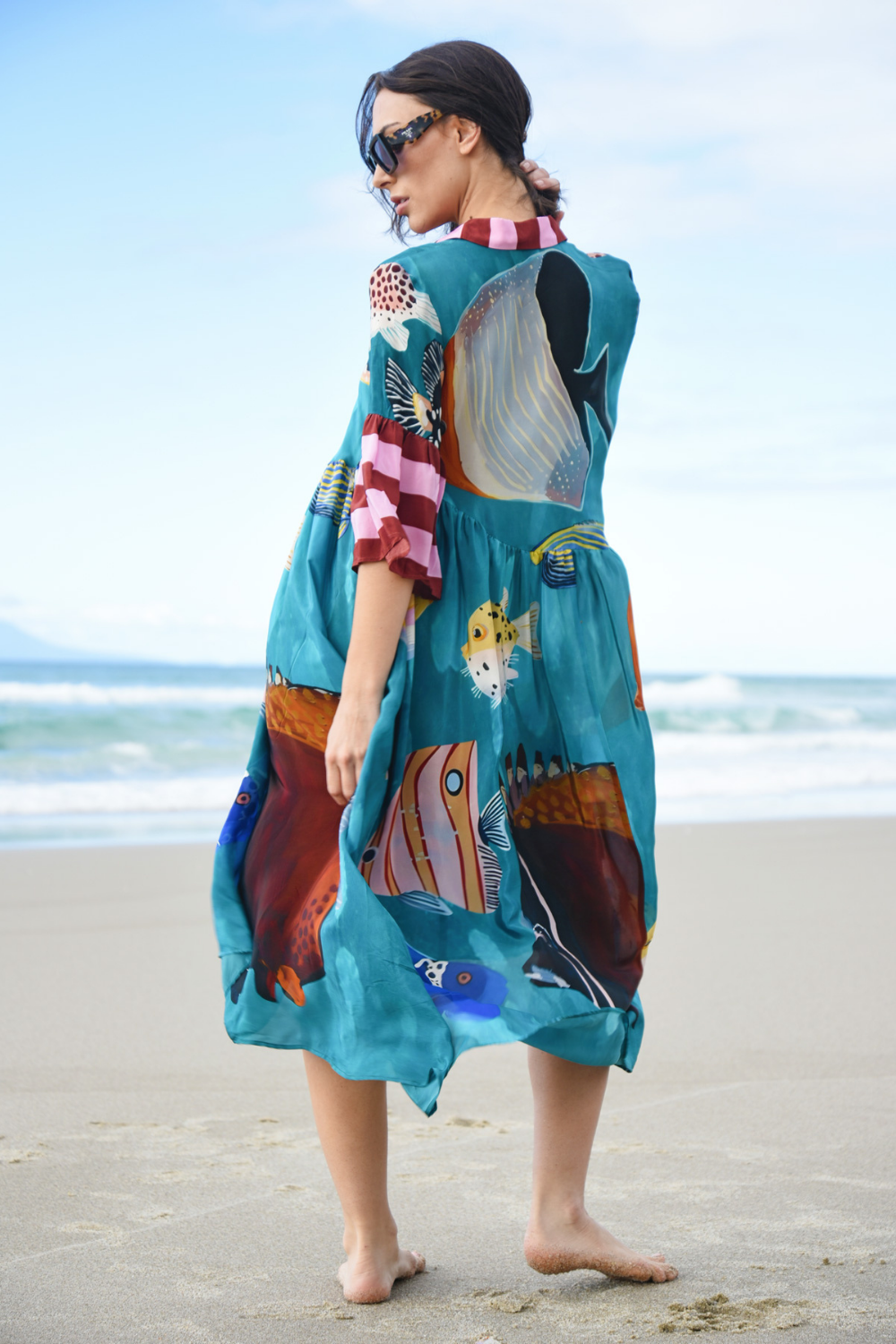 Cooper Worlds Away Dress Multi Fish Pre-Order