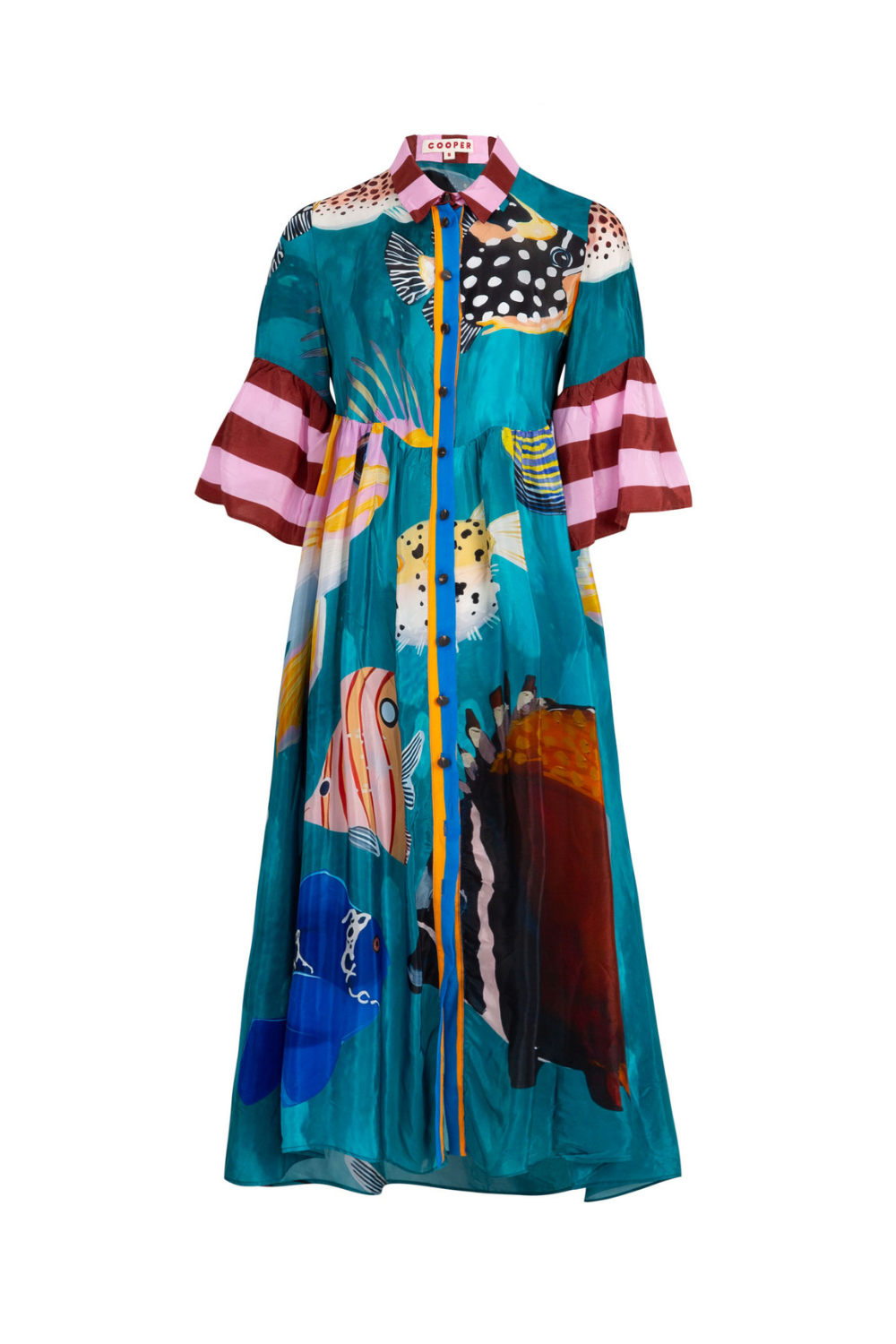 Cooper Worlds Away Dress Multi Fish Pre-Order