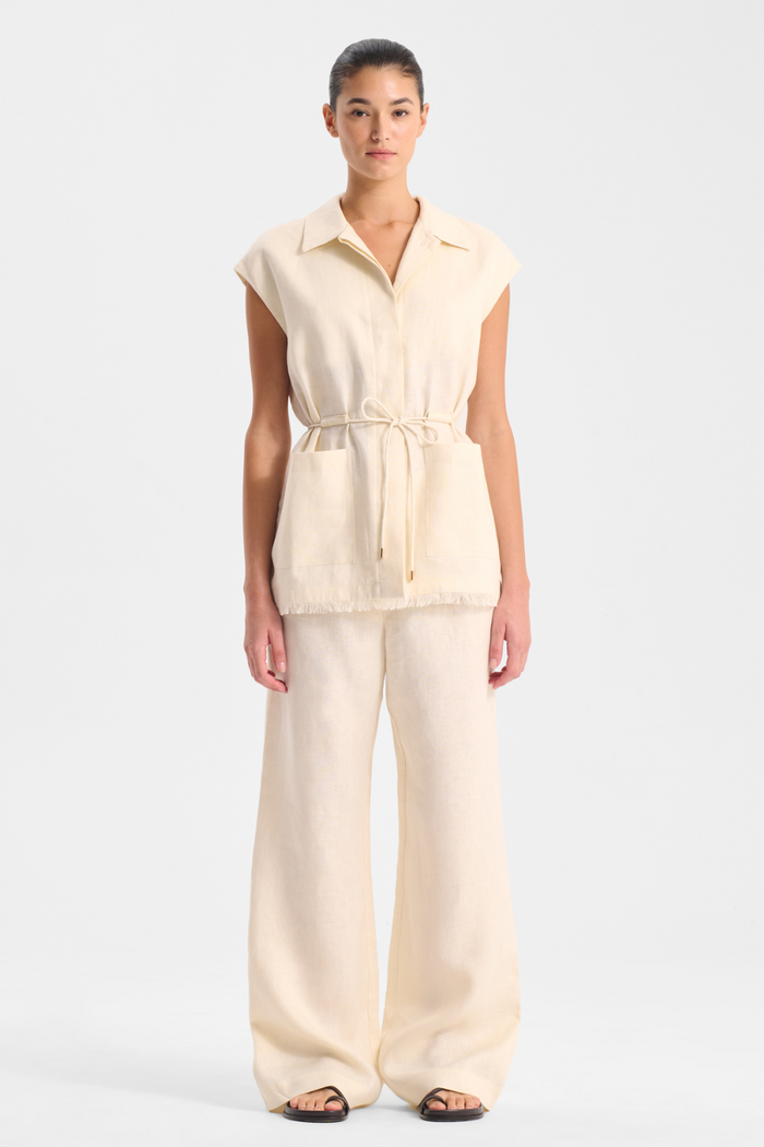Morrison Yasmin Linen Pant Ecru