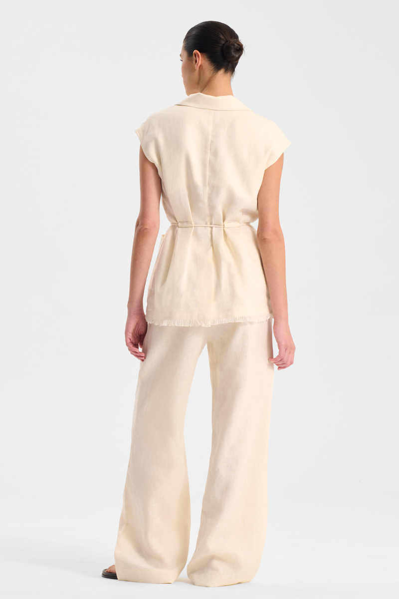 Morrison Yasmin Linen Pant Ecru