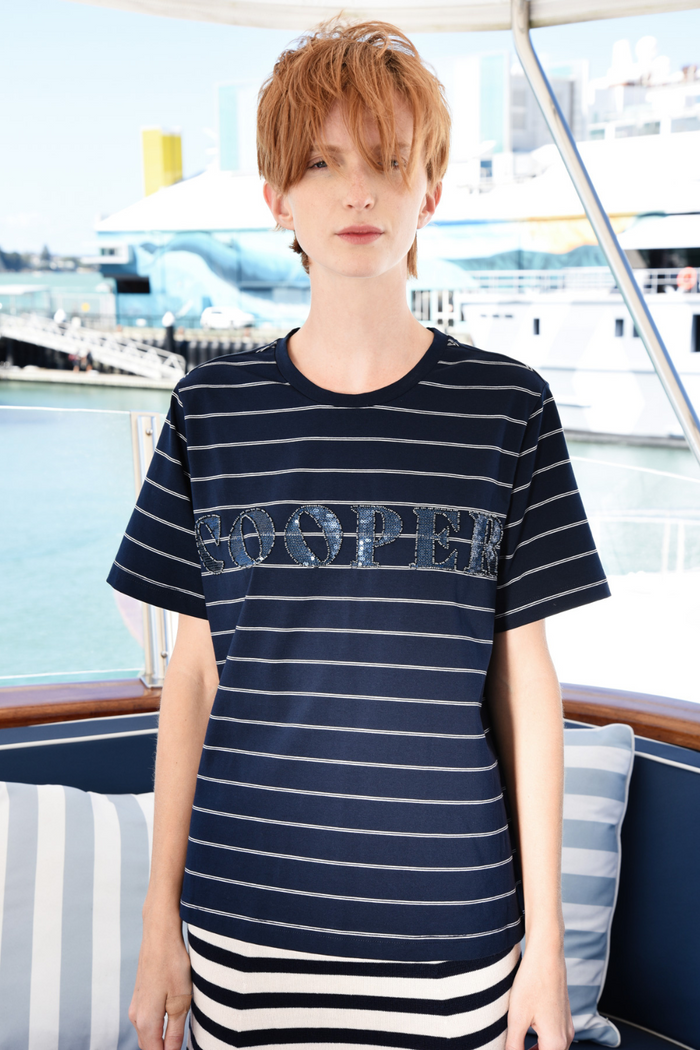 Cooper Bead The Way Top Navy