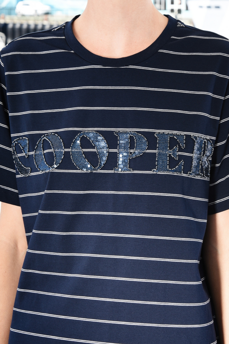 Cooper Bead The Way Top Navy