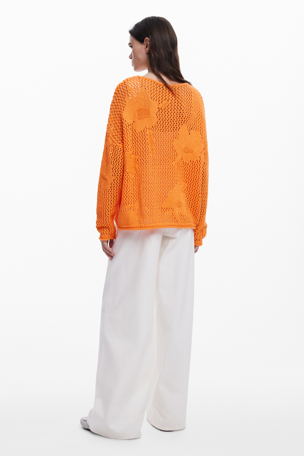 Desigual Fluid Openwork Sweater