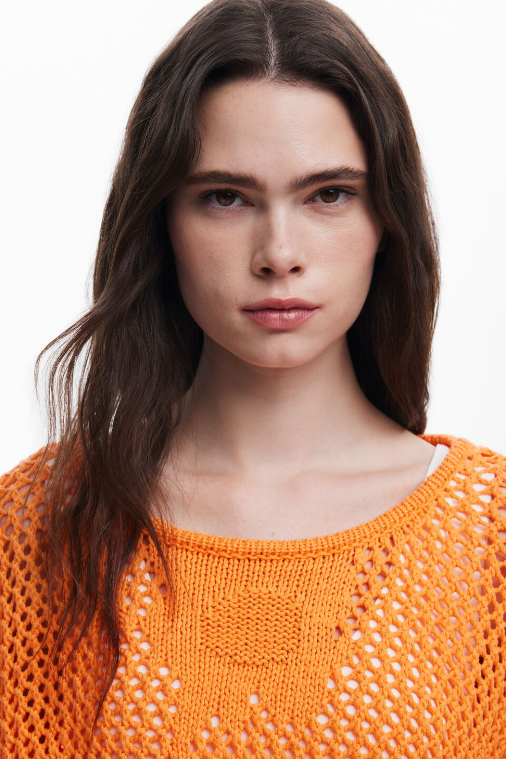Desigual Fluid Openwork Sweater
