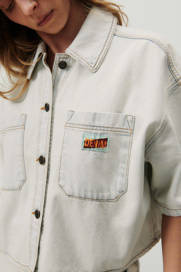 American Vintage Joybird Denim Shirt Super Bleach