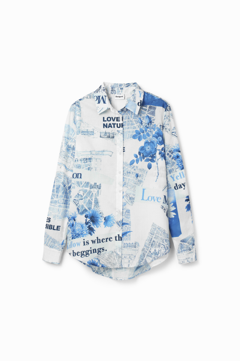 Desigual Lightweight Map Shirt