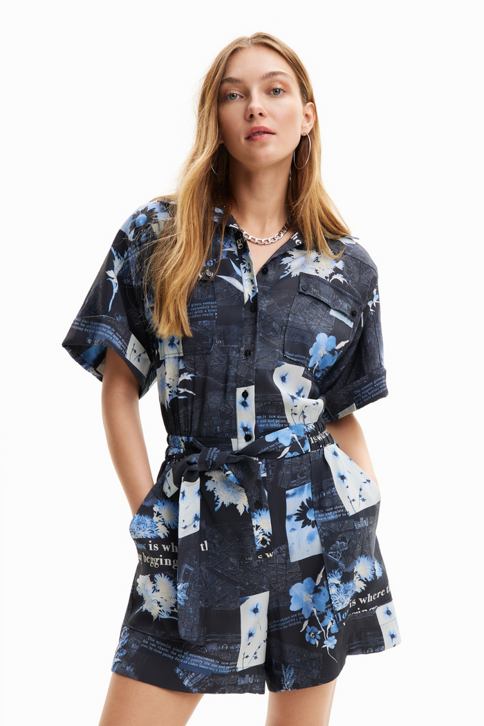 Desigual Map Playsuit