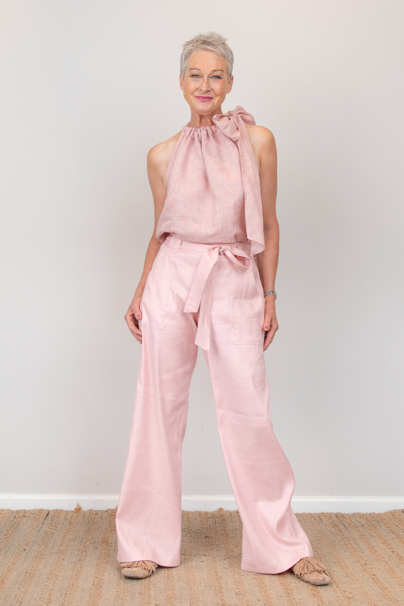 Huntress Palazzo Pant Salmon Pink