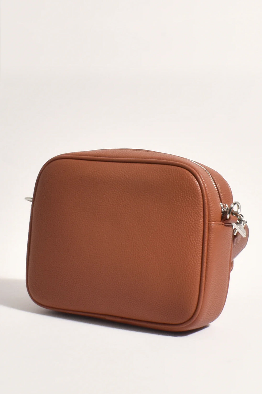 Adorne Paloma Weave Contrast Trim Camera Bag Tan/Natural
