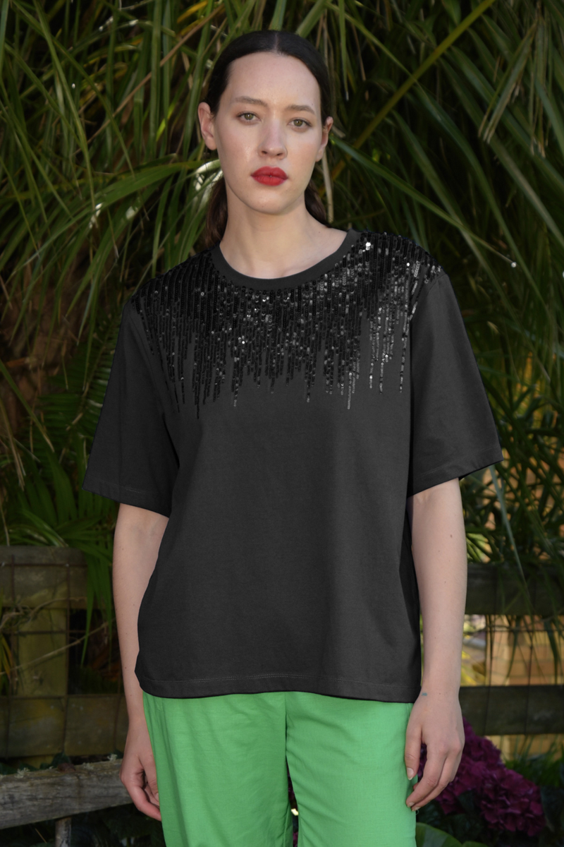 Curate Splashes Of Sparkles Top