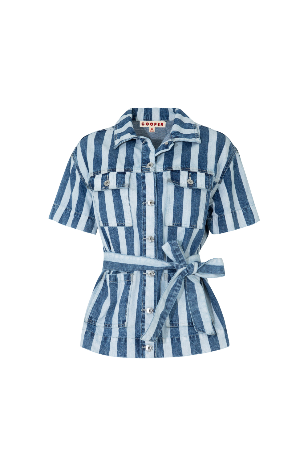 Cooper Suited and Booted Shirt Blue Stripe