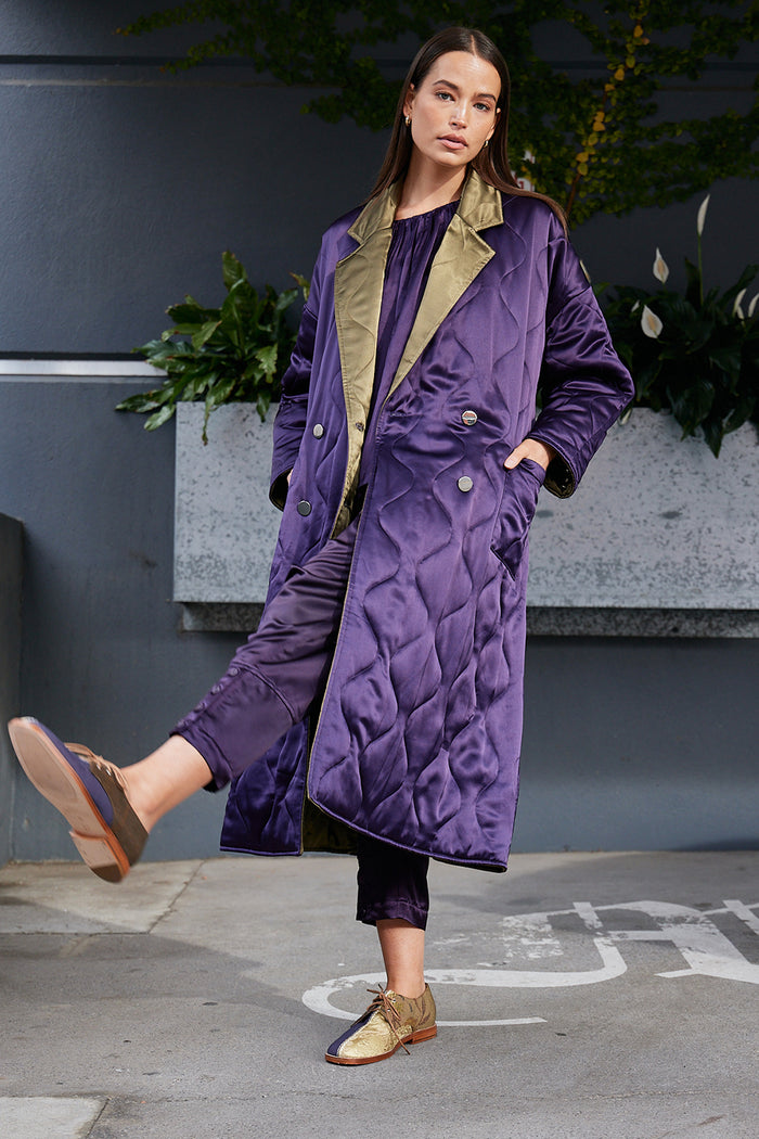 M.A.Dainty Tanya Coat Purple Pre-Order