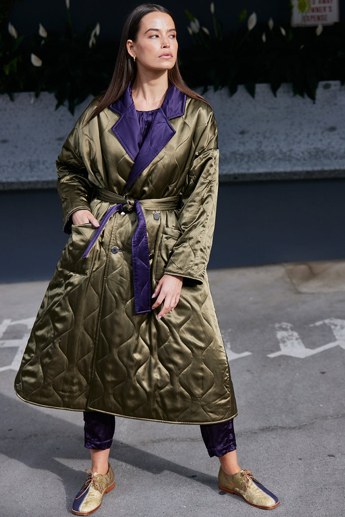 M.A.Dainty Tanya Coat Purple