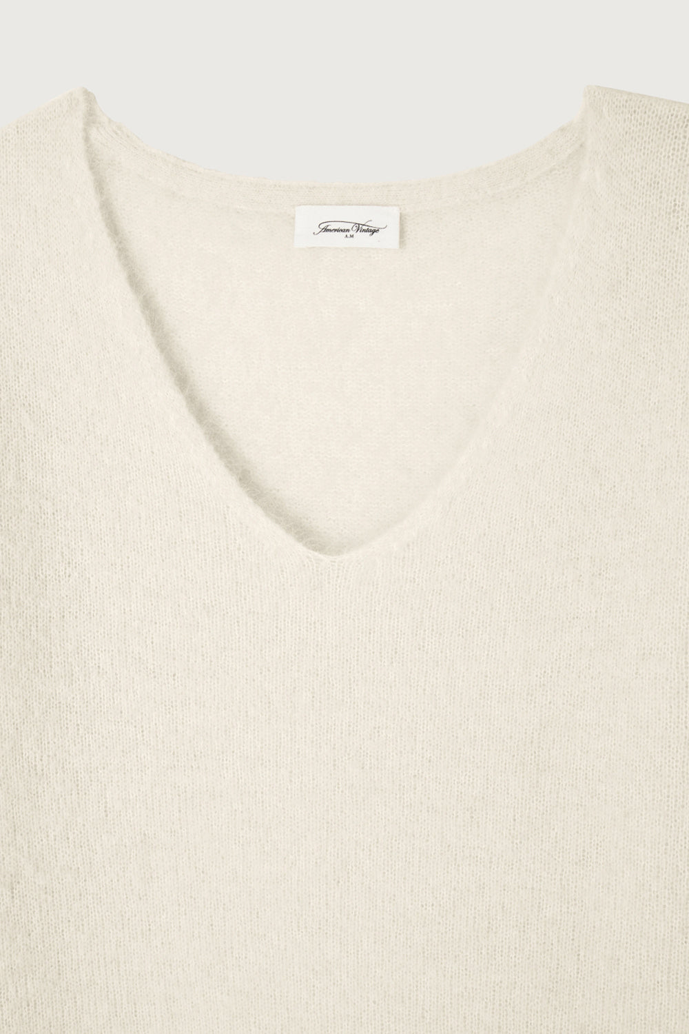 American Vintage TYJI Pullover V-Neck Mother Of Pearl