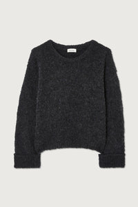 American Vintage Zolly Pullover Round Neck Charcoal