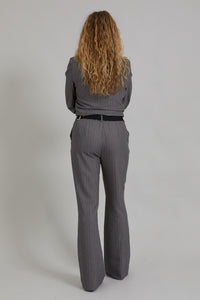 Coster Copenhagen /  Grey Pinstripe Bootcut Pants